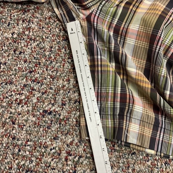 Polo Ralph Lauren Multicolored Plaid Flat Front 10" Inseam Bermuda Shorts Sz 32 - Picture 15 of 15